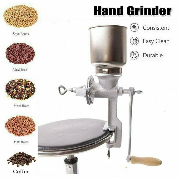 Manual Grinder Corn Coffee Wheat l Hand Grains Oats Iron Nut Mill Crank Cast